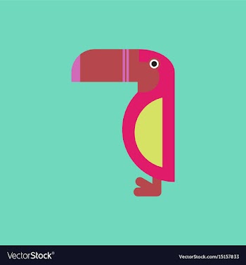 Parrot kakadu bird vector image