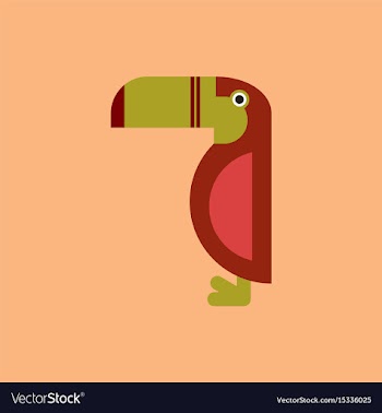 Parrot kakadu bird vector image