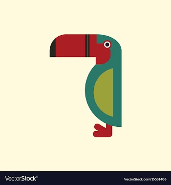 Parrot kakadu bird vector image