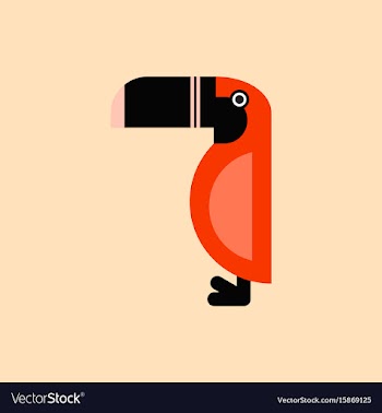 Parrot kakadu bird vector image