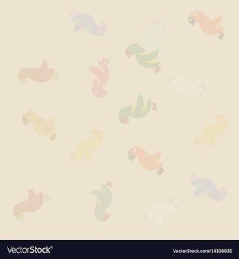Parrots poster background vector image