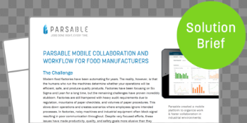 Parsable | Food Manufacturing solution brief