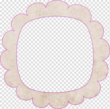 PART Element Frames Text, beige and pink flower border line transparent background PNG clipart
