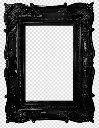 PART Element Frames Text, black wooden frame transparent background PNG clipart