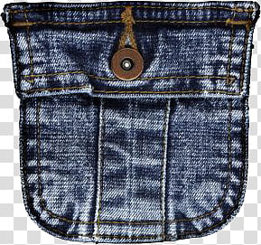 PART Element Frames Text, blue denim pocket transparent background PNG clipart