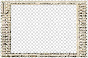 PART Element Frames Text, brown newspaper frame transparent background PNG clipart