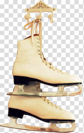 PART Element Frames Text, pair of white ice skates close-up graphy transparent background PNG clipart