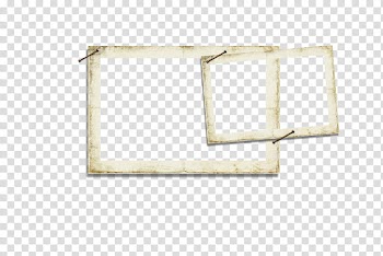 PART Element Frames Text, two beige frames transparent background PNG clipart