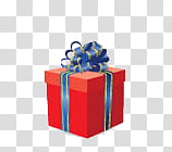 PART Material, red and blue gift box transparent background PNG clipart
