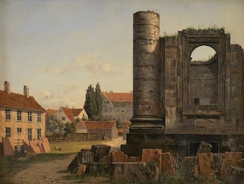 Part of Marmorpladsen with the ruins | Free Photo - rawpixel