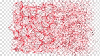 Particle Red, Red line particle effects transparent background PNG clipart