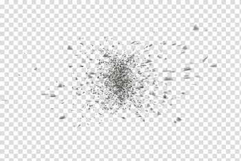 Particles Design , black and white abstract painting transparent background PNG clipart