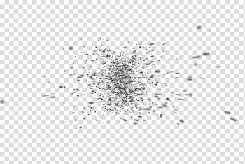 Particles Design , black and white abstract painting transparent background PNG clipart