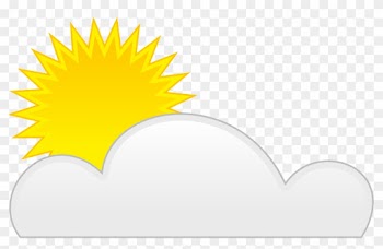 Partly Cloudy Clipart Hostted - Animated Sun And Clouds