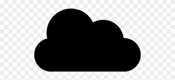 Partly Cloudy Symbol Icon - Cloud Black