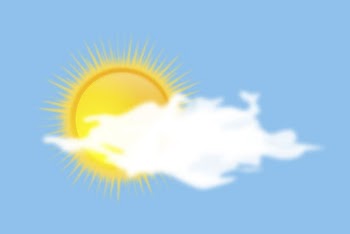Partly sunny, weather background illustration | Free Vector - rawpixel