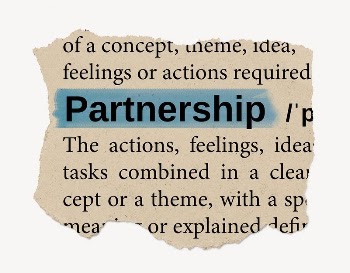 Partnership ripped dictionary, editable word | Free PSD - rawpixel