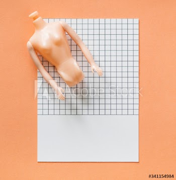 Parts of a plastic doll