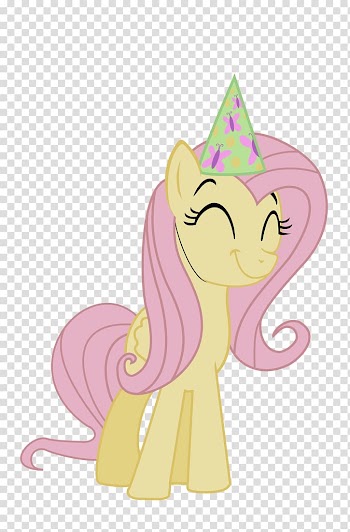 Party Applejack Rarity Fluttershy Pony, birthday hat transparent background PNG clipart