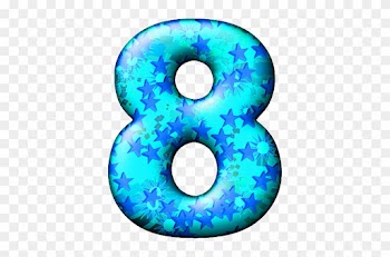 Party Balloon Cool Numeral - Presentation Alphabets Party Balloon Cool Numeral 8