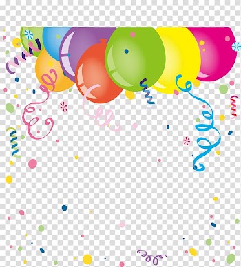 Party balloons and confetti illustration, Wedding invitation Childrens party Balloon, Holiday balloon ribbon streamers transparent background PNG clipart