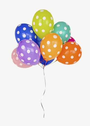 Party balloons collage element psd | Free PSD - rawpixel