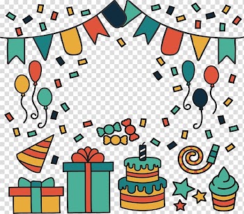Party Birthday Carnival, Carnival birthday party transparent background PNG clipart
