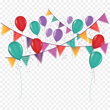 Party Birthday Carnival Ornament Toy balloon - Balloon pull flag 