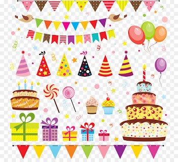 Party Birthday Cartoon Royalty-free - Vector birthday elements 