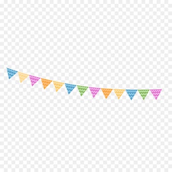 Party Birthday Computer file - Cartoon birthday party flag vector png 
