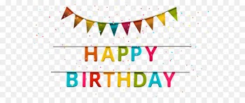 Party Birthday Serpentine streamer Clip art - Happy Birthday with Streamer PNG Clip Art Image 