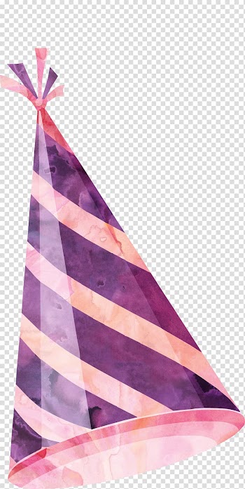 Party Birthday Watercolor painting, Birthday party elements transparent background PNG clipart