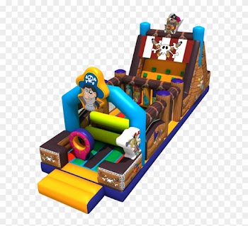 Party City Inflatable Combo Slide Bounce House, Party - Baby Toys