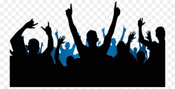 Party Clip art - Carnival crowd silhouette 