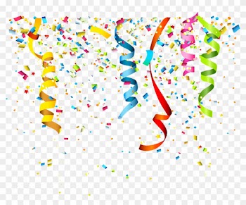 Party Confetti Birthday Clip Art - Birthday Background Confetti