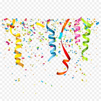 Party Confetti Birthday Clip art - Confetti streamers vector 