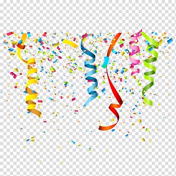 Party Confetti Birthday , Confetti streamers , assorted-color party decor illustration transparent background PNG clipart