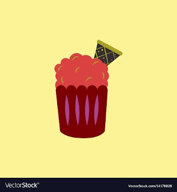 Party cupcake dessert vector image