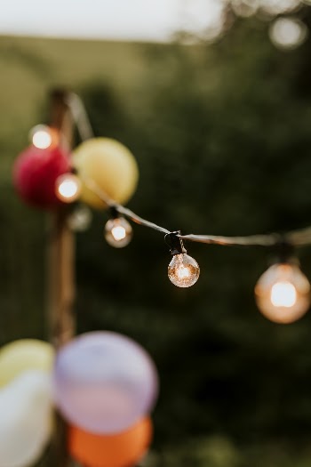 Party deocoration balloons and lights | Free Photo - rawpixel
