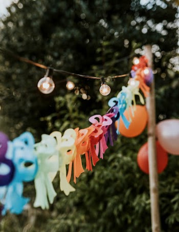 Party deocoration balloons and lights | Free Photo - rawpixel