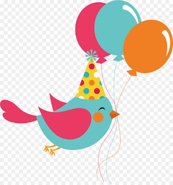 Party favor Birthday Balloon Childrens party - Cartoon balloon dove vector 