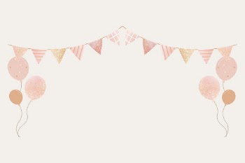 Party flag, balloons, collage element, | Free Vector - rawpixel