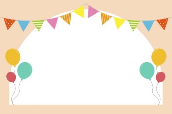 Party flag, balloons, frame background, | Free Vector - rawpixel