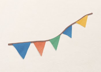 Party flag collage element, paper | Free PSD - rawpixel