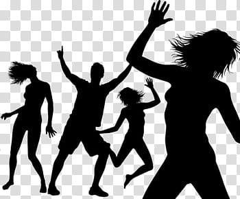 Party , four shadow of people transparent background PNG clipart