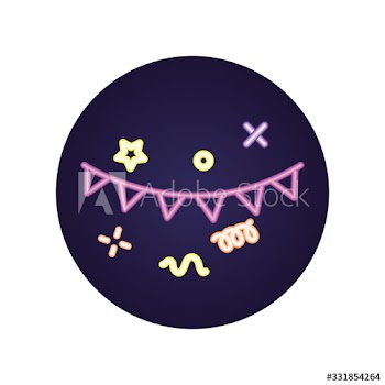 party garlands hanging icon