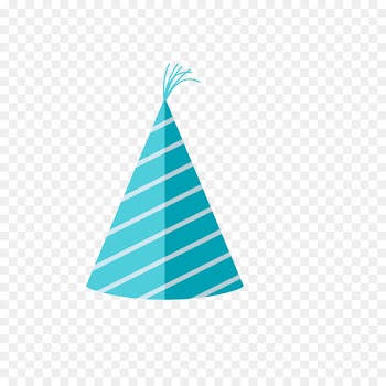 Party hat Birthday Blue - Birthday hat 