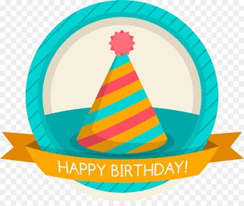 Party hat Birthday Symbol Clip art - Blue birthday cap tag 