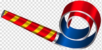 Party horn Scalable Graphics , Birthday Party Whistle , red and blue party horn illustration transparent background PNG clipart