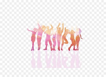 Party Nightclub Clip art - Crowds of people silhouette 